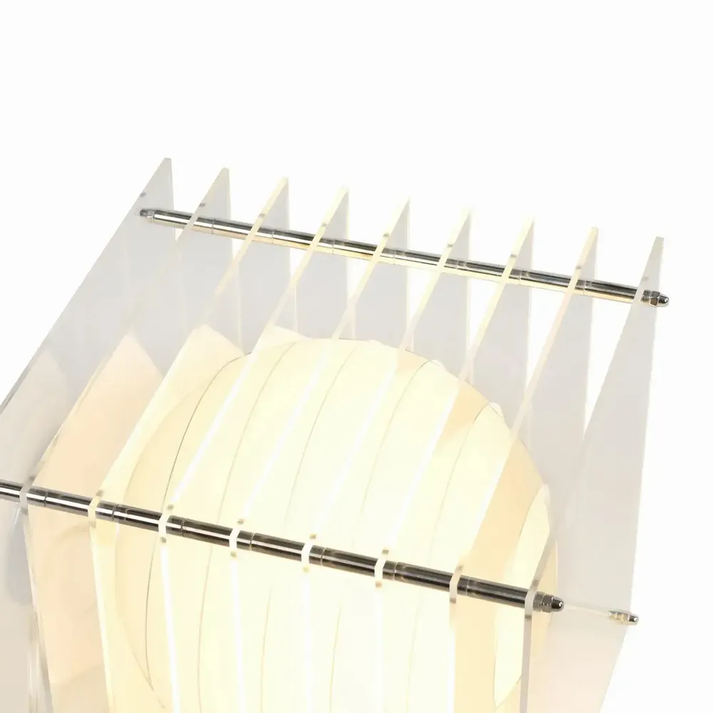 Lampes de bureau  - Lampe LOP grand carré en acier inoxydable poli miroir - BANG