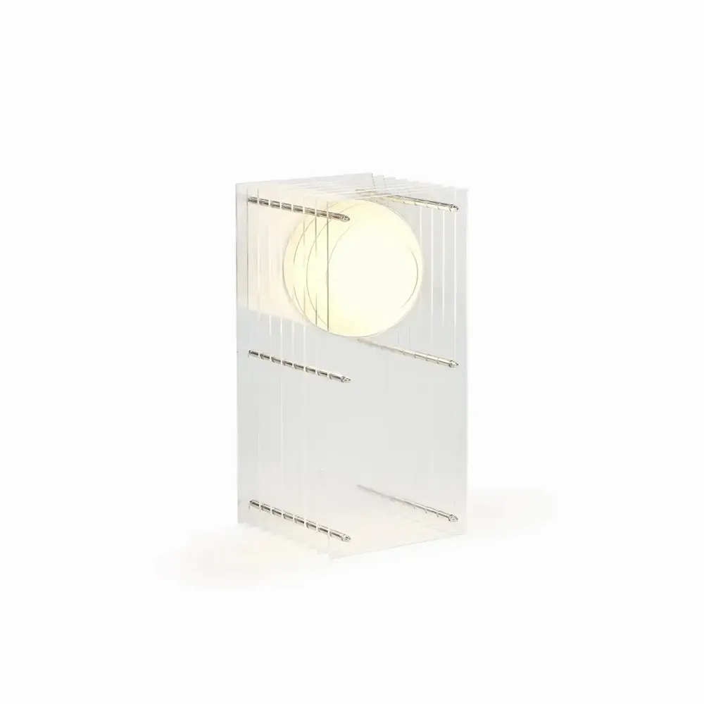 Desk lamps - LOP lamp small rectangle in clear acrylic - BANG