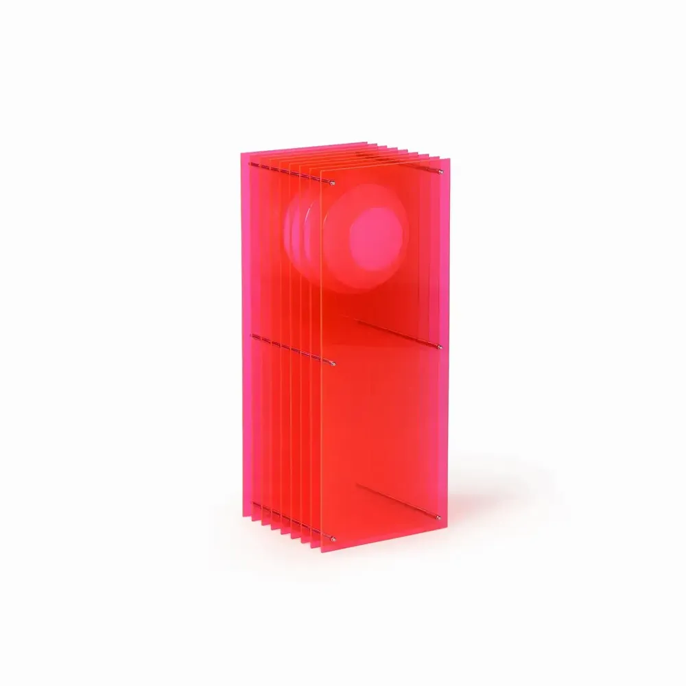 Desk lamps - LOP lamp big rectangle in electric pink acrylic - BANG