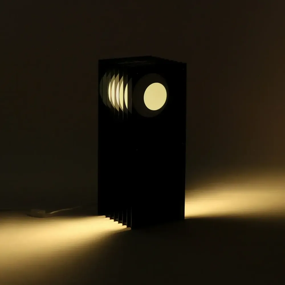 Desk lamps - LOP lamp big rectangle in dark grey acrylic - BANG