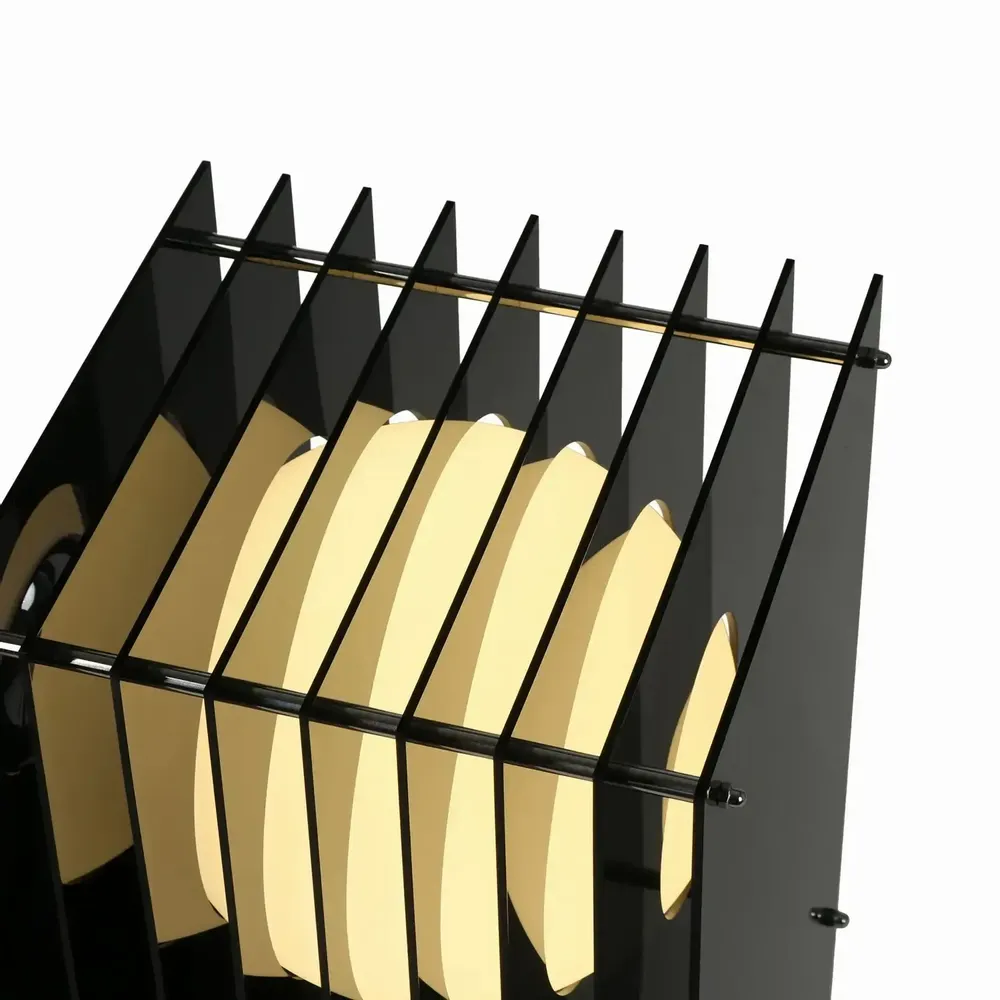 Desk lamps - LOP lamp big rectangle in dark grey acrylic - BANG