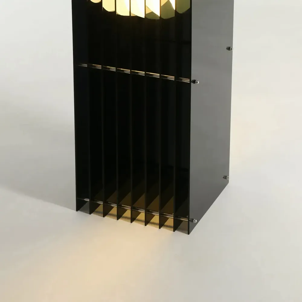 Desk lamps - LOP lamp big rectangle in dark grey acrylic - BANG