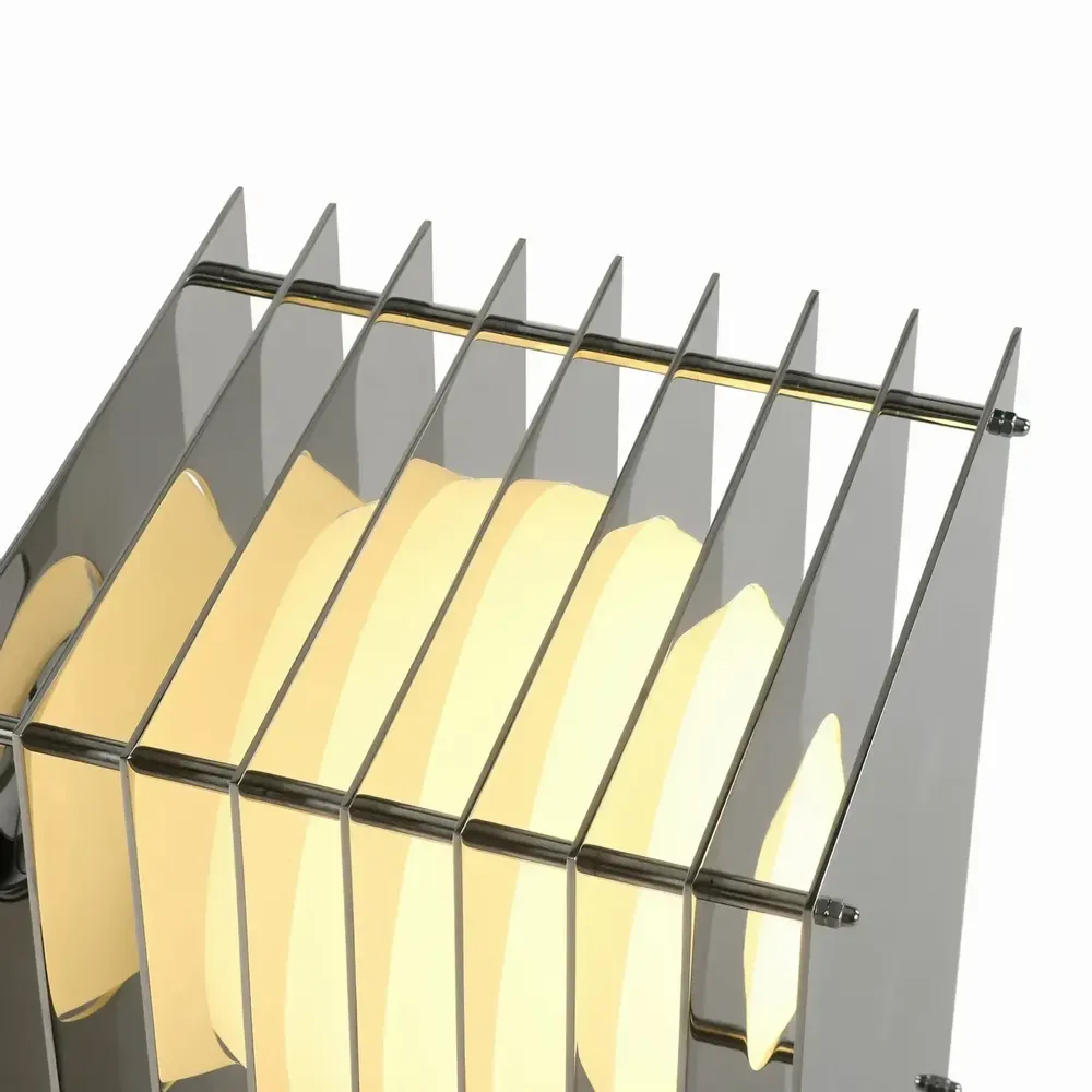 Desk lamps - LOP lamp big rectangle in mirror polished stainless steel - BANG