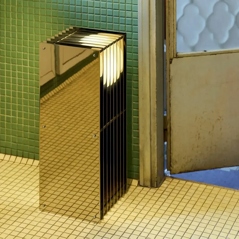 Desk lamps - LOP lamp big rectangle in mirror polished stainless steel - BANG