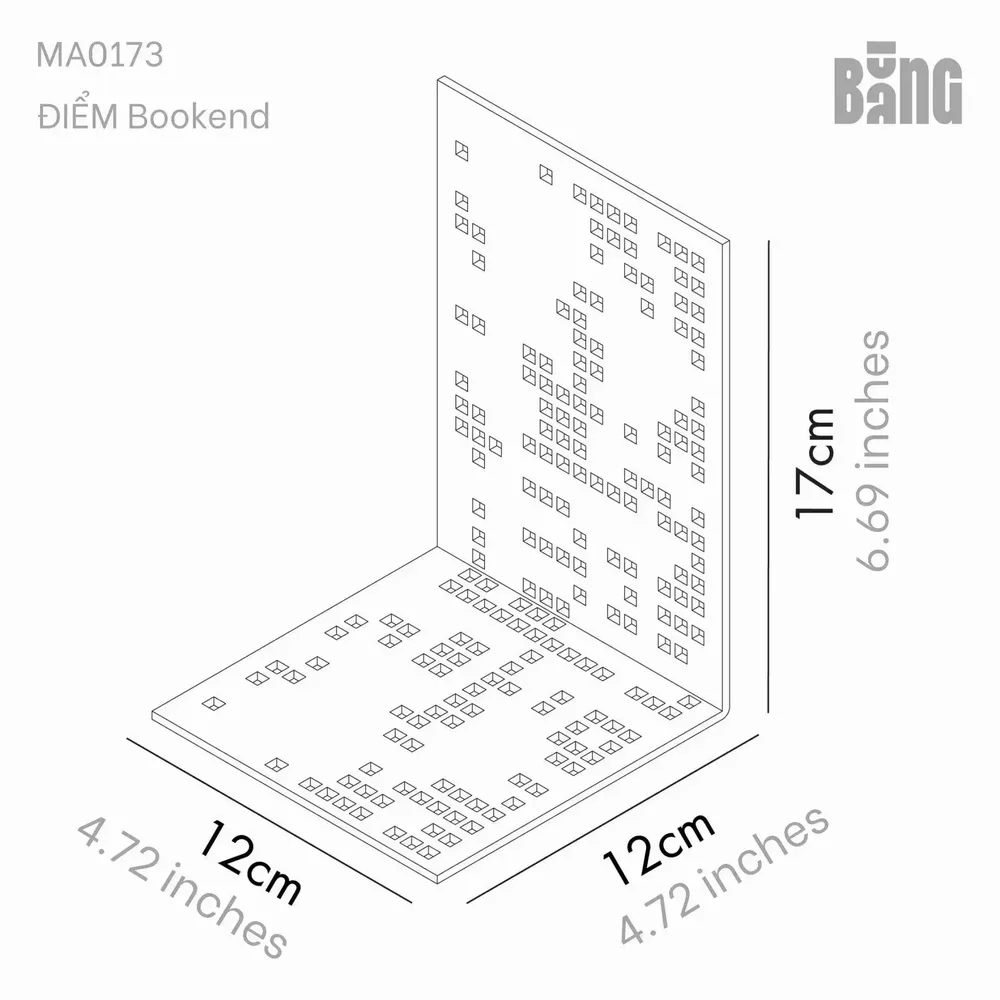 Design objects - DIEM book-end - BANG