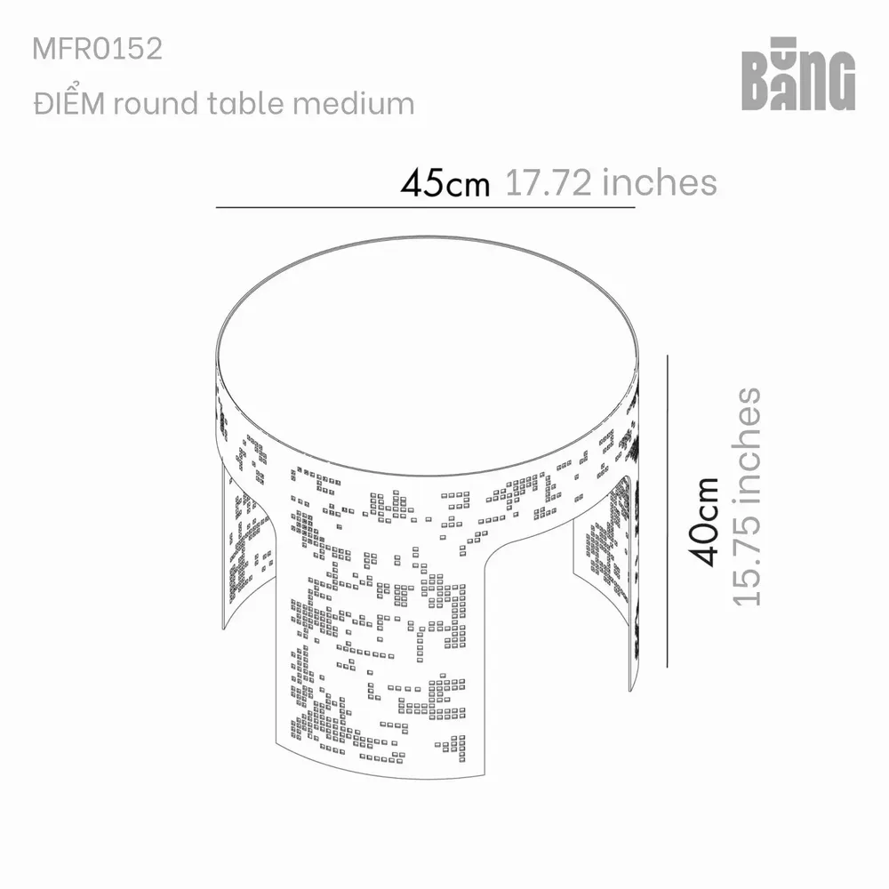 Tables basses - Table ronde DIEM médium - BANG