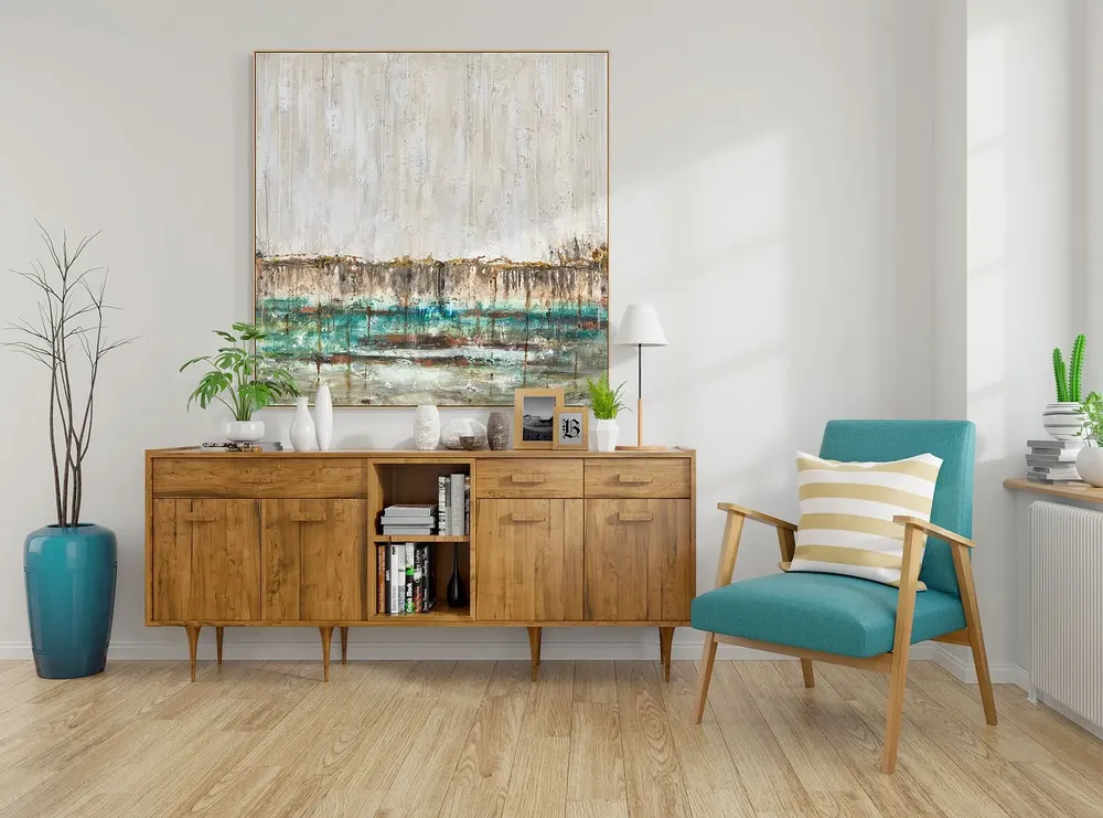 Services - 'Palau' - Original Painting - 150x150cm - PERSPECTIVA 10