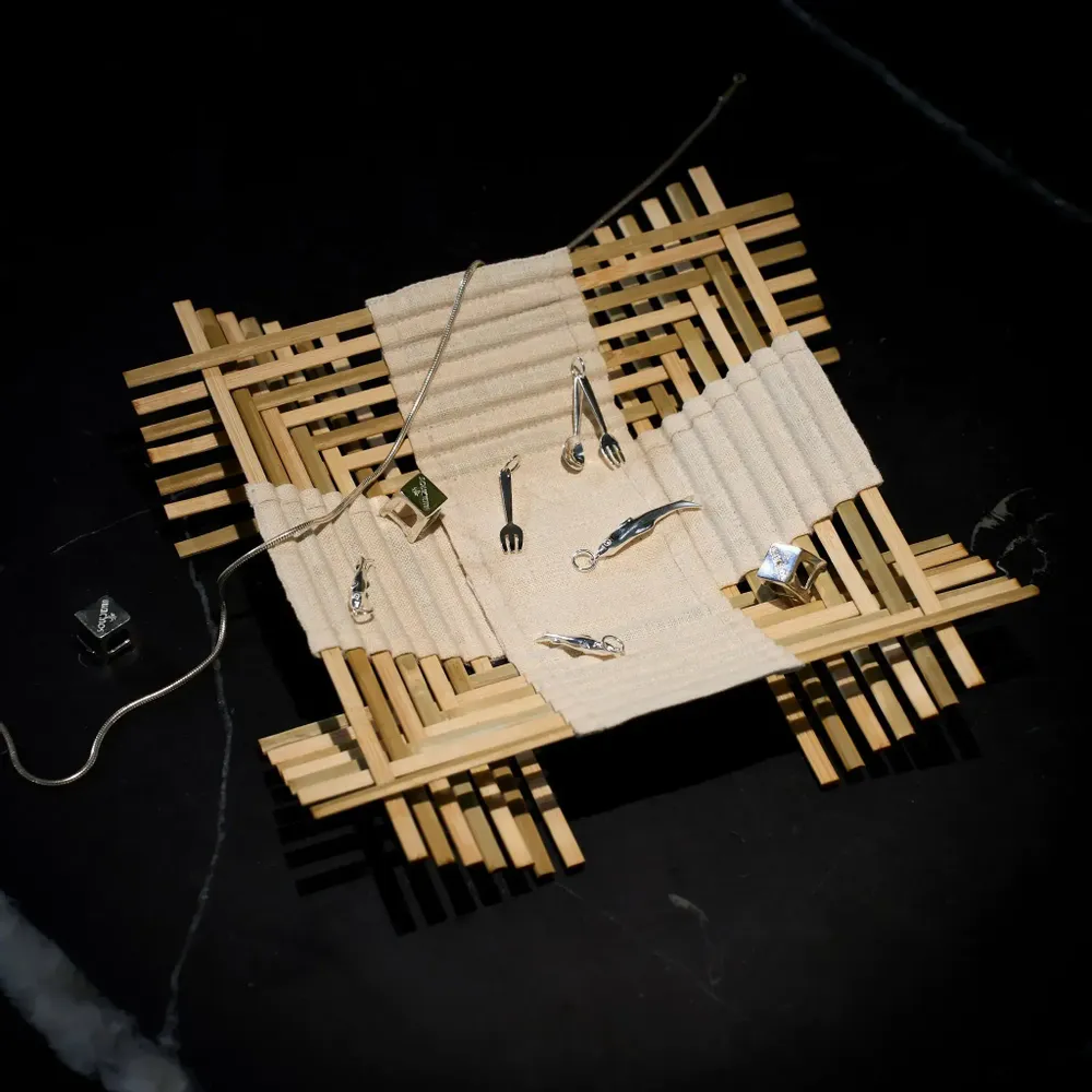 Plateaux - Đan Catch-all couleur crème - BANG