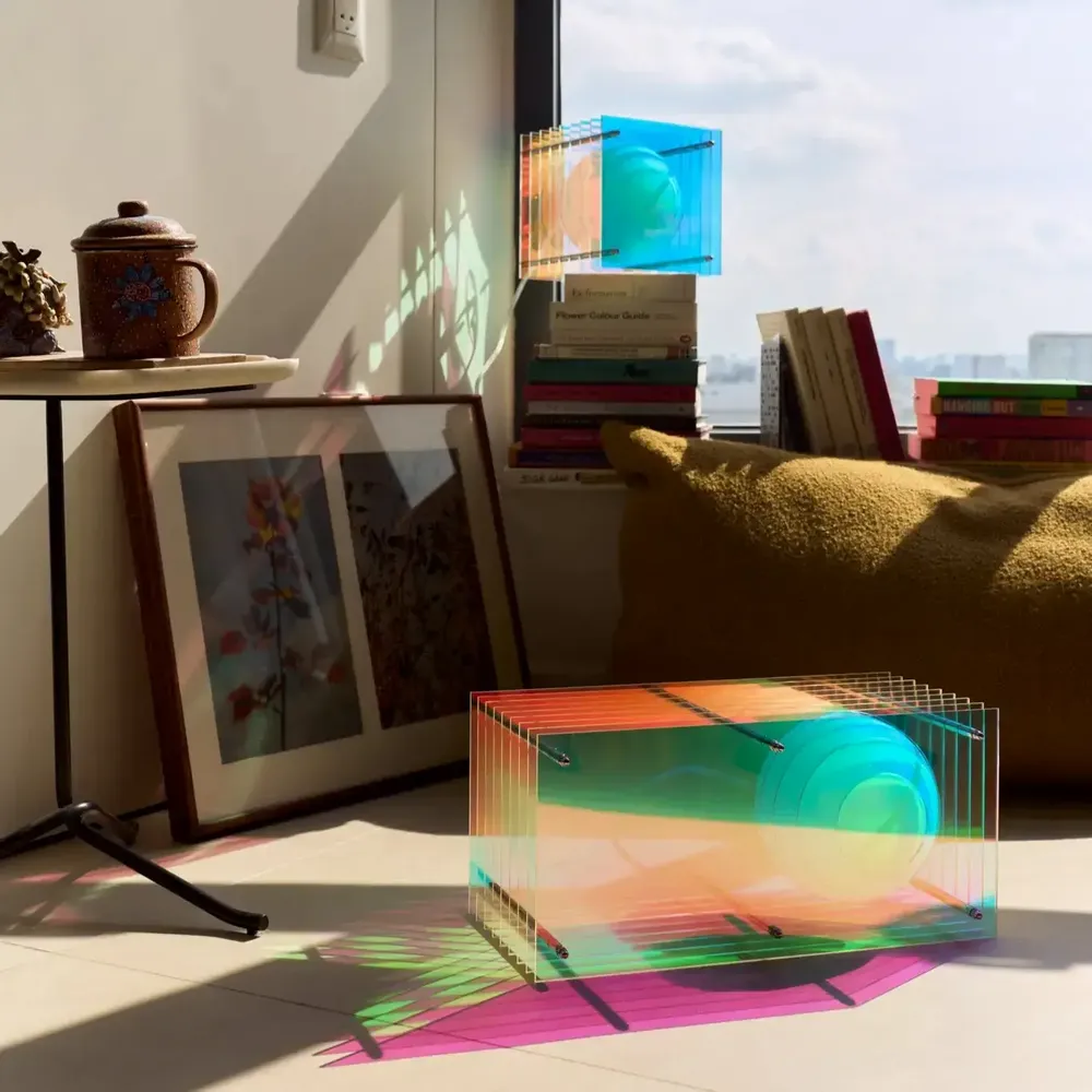 Lampes à poser - Lampe LOP petite carrée en acrylique onirique - BANG