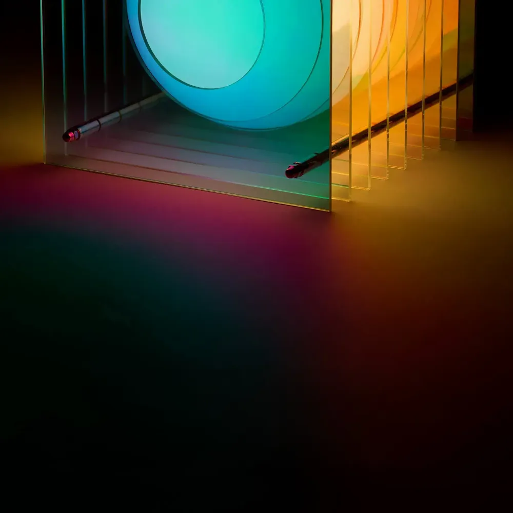 Lampes à poser - Lampe LOP petite carrée en acrylique onirique - BANG