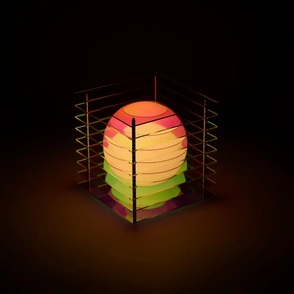 Lampes à poser - Lampe LOP grand carré en acrylique onirique - BANG