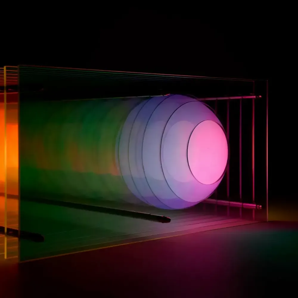 Lampes à poser - Lampe LOP petit rectangle en acrylique onirique - BANG