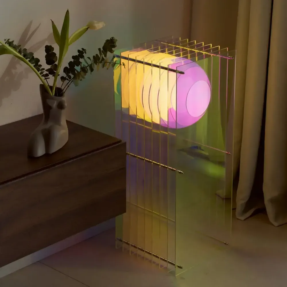 Lampes à poser - Lampe LOP grand rectangle en acrylique onirique - BANG