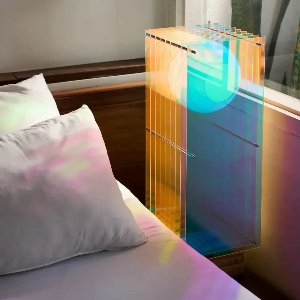 Lampes à poser - Lampe LOP grand rectangle en acrylique onirique - BANG