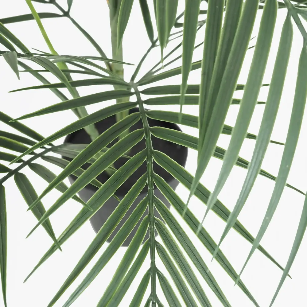 Décorations florales - Palmier artificiel en pot noir - LIGNE DÉCO