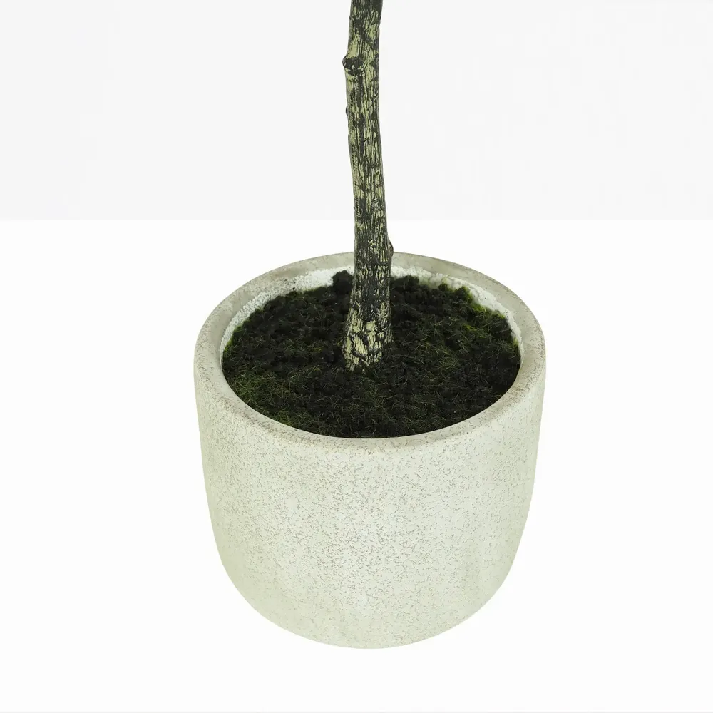 Floral decoration - Artificial Olive Tree in Cement Pot - LIGNE DÉCO