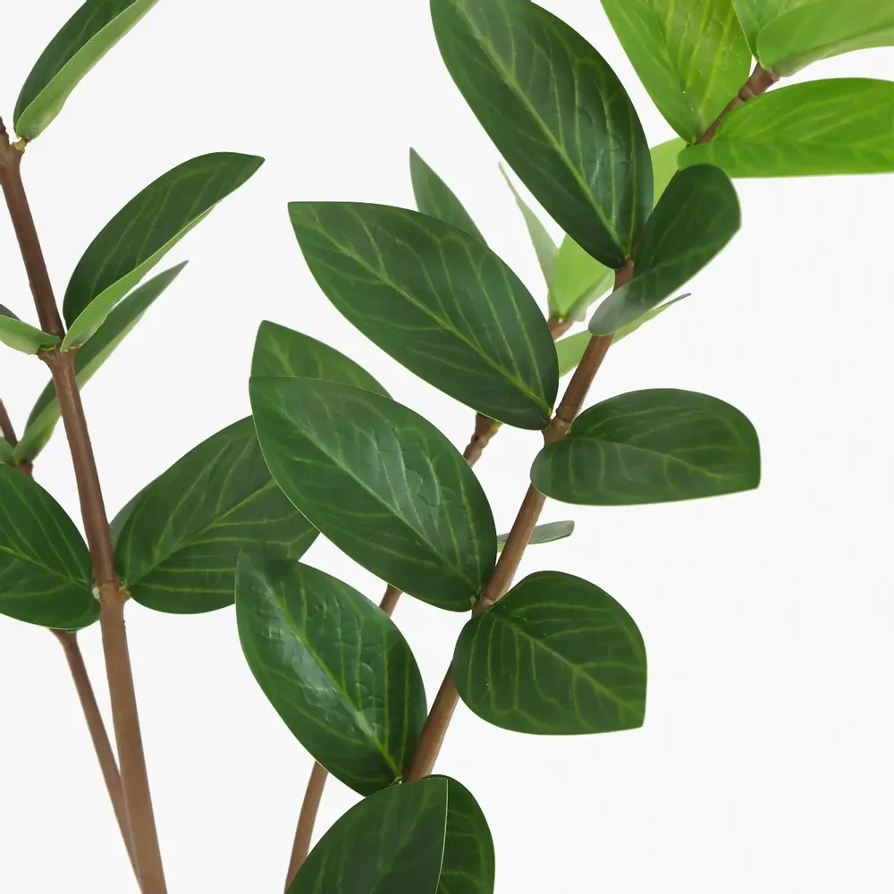 Floral decoration - Artificial Zamioculcas in Cement Pot - LIGNE DÉCO