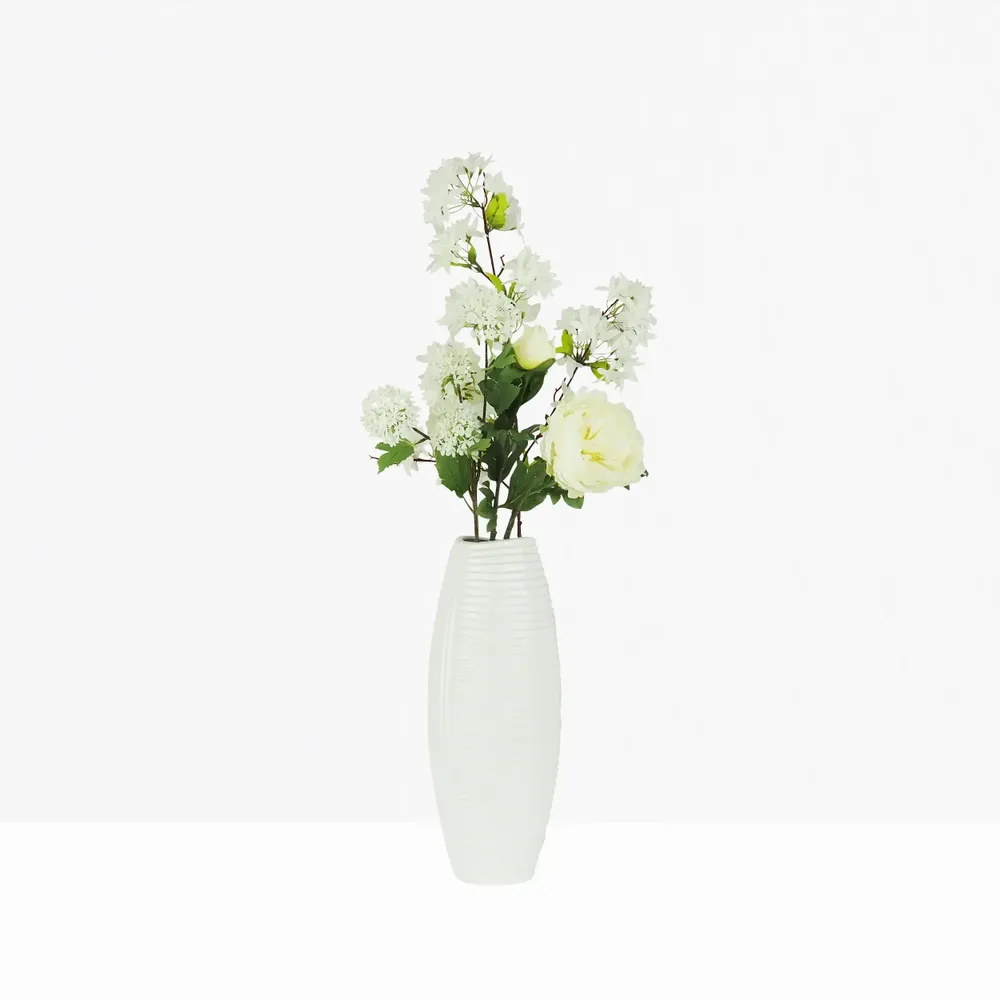 Floral decoration - Artificial jasmine stem – White - LIGNE DÉCO