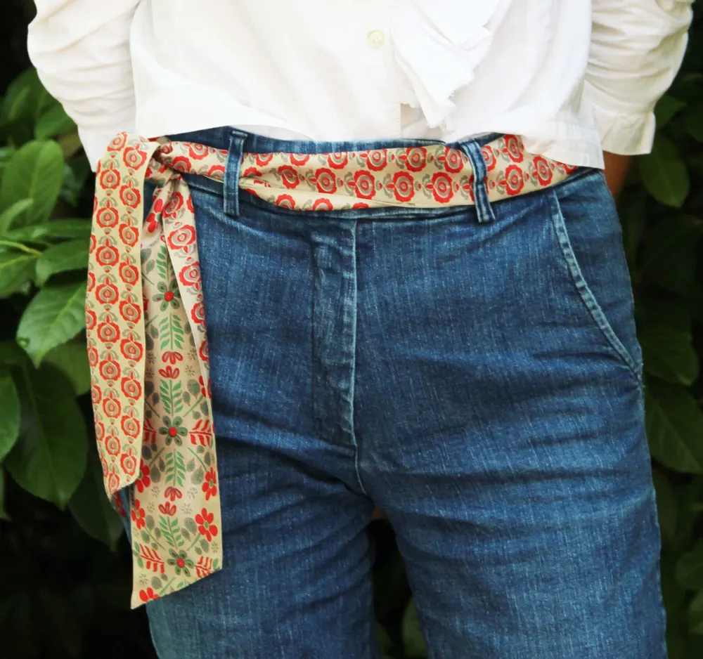 Foulards et écharpes - Foulard en Soie Les Bandeaux Slash Les Belles Vagabondes - LES BELLES VAGABONDES