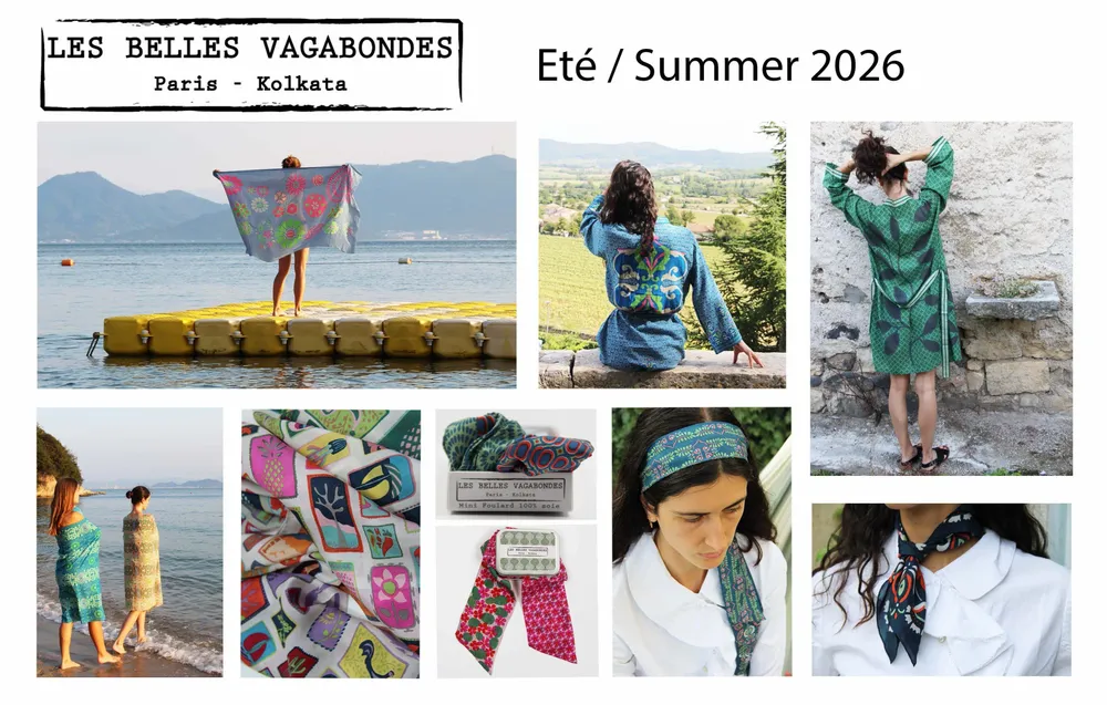 Foulards et écharpes - Foulards en coton BIO LES BELLES VAGABONDES - LES BELLES VAGABONDES