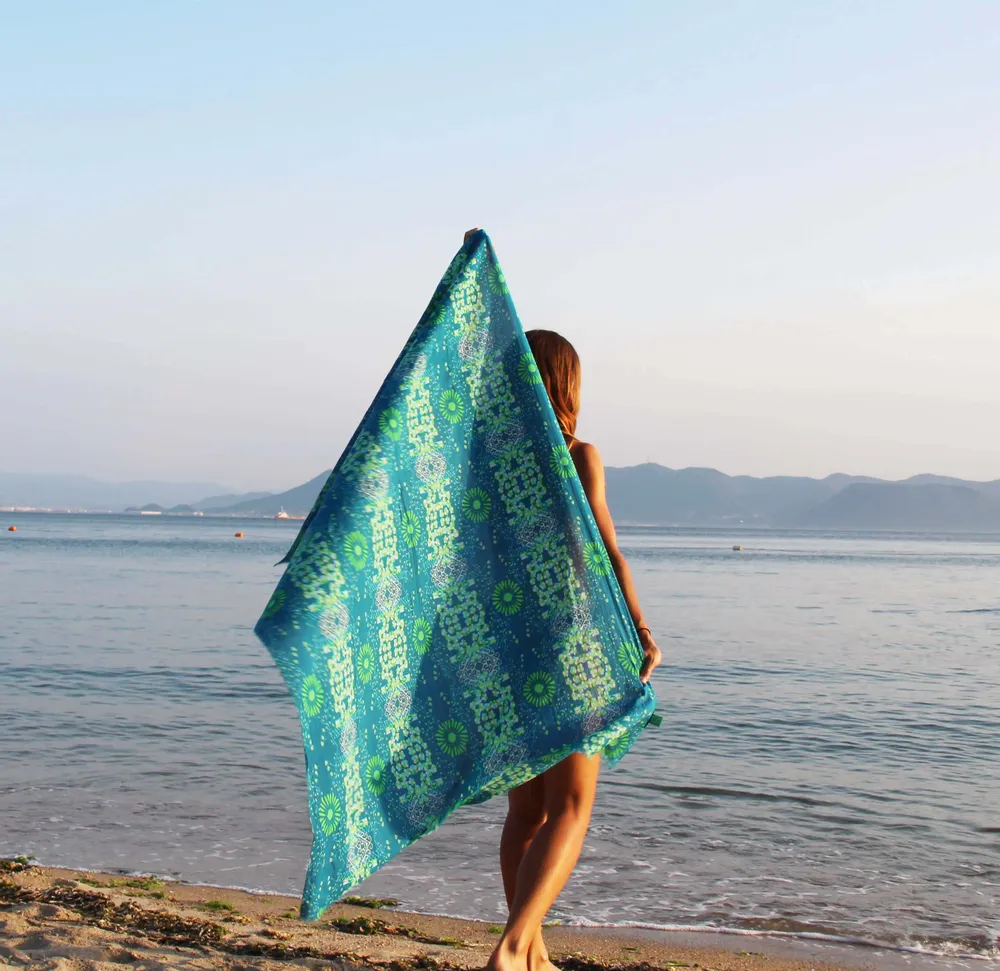 Foulards et écharpes - Foulards en coton BIO LES BELLES VAGABONDES - LES BELLES VAGABONDES