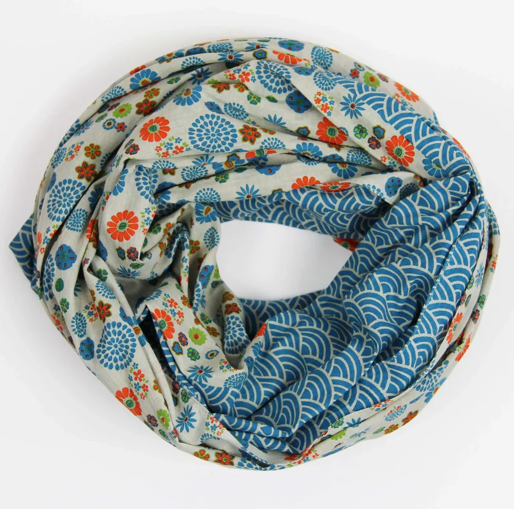 Foulards et écharpes - Foulards en coton BIO LES BELLES VAGABONDES - LES BELLES VAGABONDES