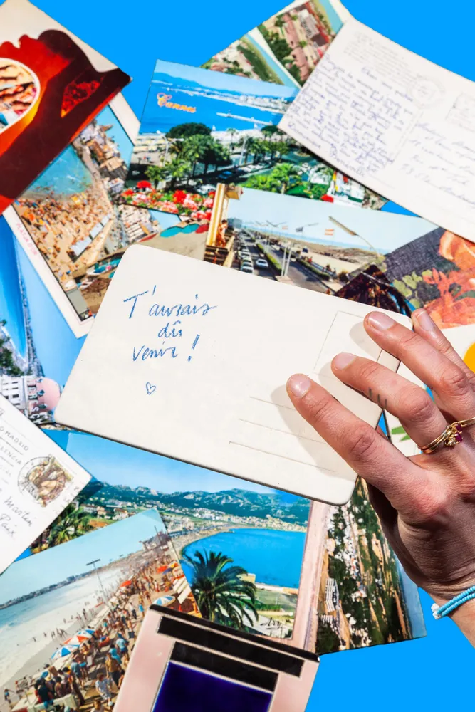 Ceramic - Porcelain postcard - LIVING ON VACATION Collection - CAROLINE CUTAIA