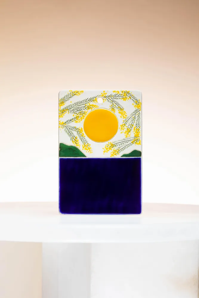 Ceramic - Porcelain postcard - LIVING ON VACATION Collection - CAROLINE CUTAIA