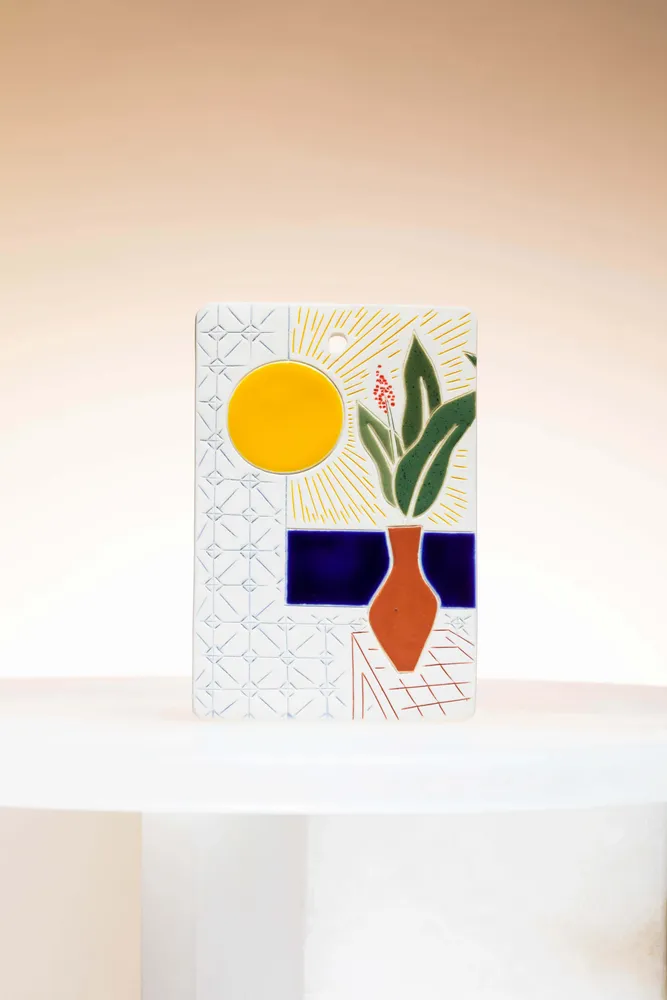 Ceramic - Porcelain postcard - LIVING ON VACATION Collection - CAROLINE CUTAIA