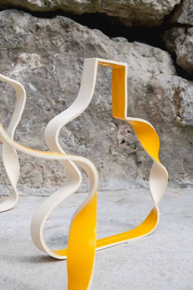 Ceramic - " Vases without water” - sculppural shape - CAROLINE CUTAIA