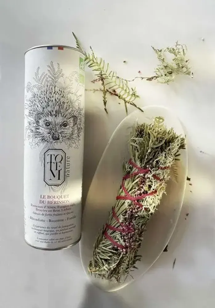 Senteurs - bâton de fumigation bio à la française, le bouquet du hérisson - TOTEM NATURE