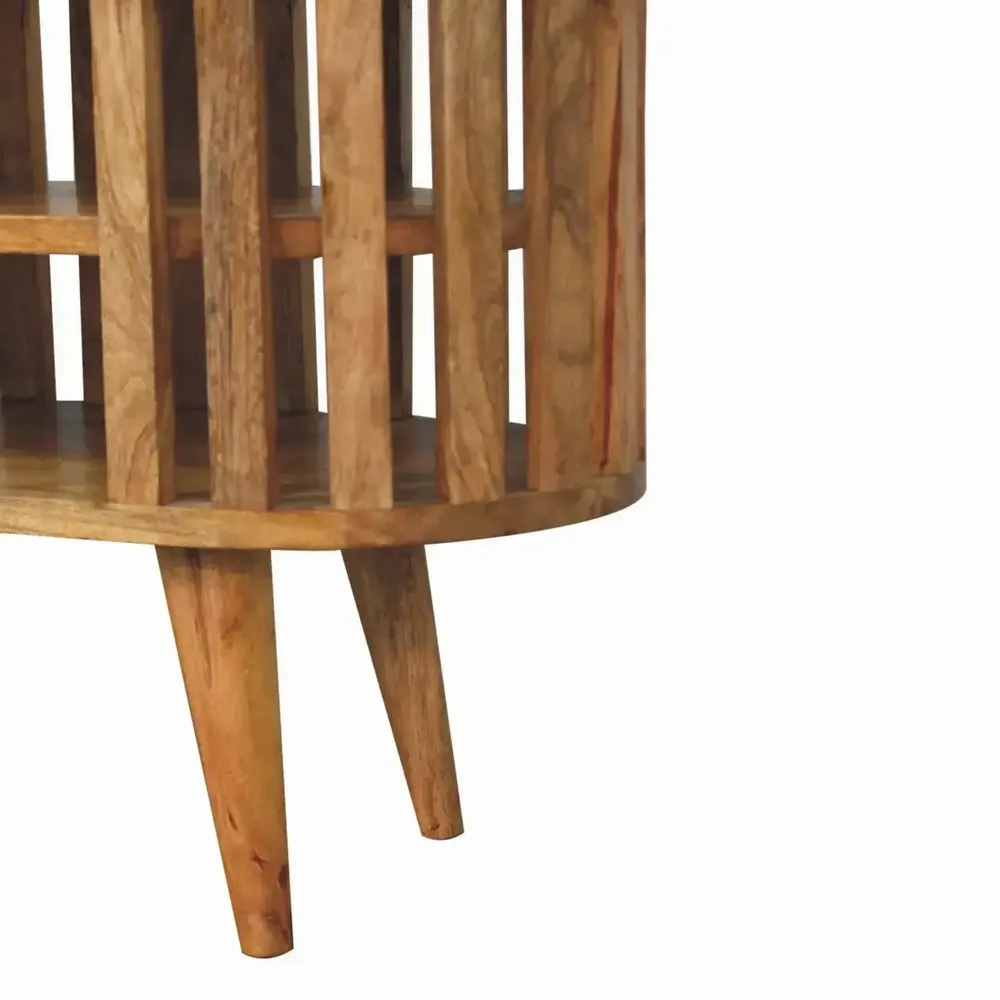 TV stands - Artisan Furniture Solid Wood Mini Ariella Media Unit, 2 Open Shelves, Beige - ARTISAN FURNITURE