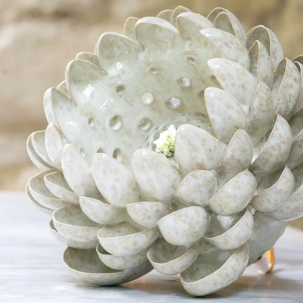 Unique pieces - Glazed stoneware artichoke - CLEMENTINE AGUETTANT