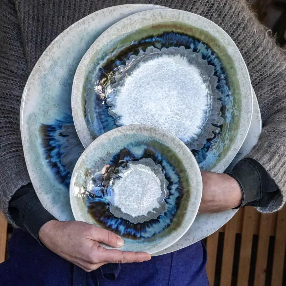 Unique pieces - Coupe Boréale en grès émaillé - CLEMENTINE AGUETTANT