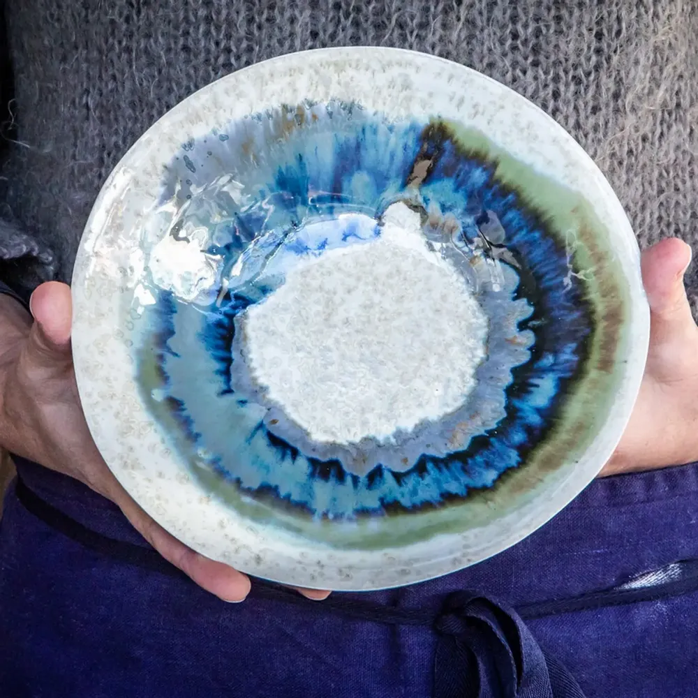 Unique pieces - Coupe Boréale en grès émaillé - CLEMENTINE AGUETTANT