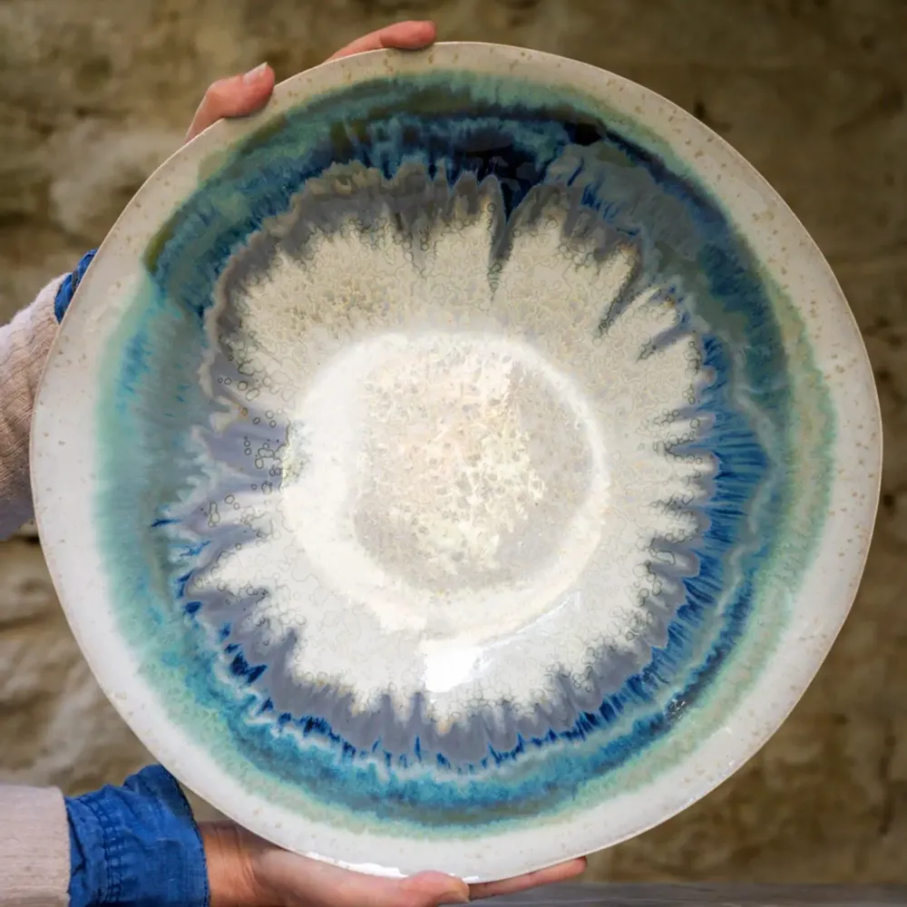 Unique pieces - Coupe Boréale en grès émaillé - CLEMENTINE AGUETTANT