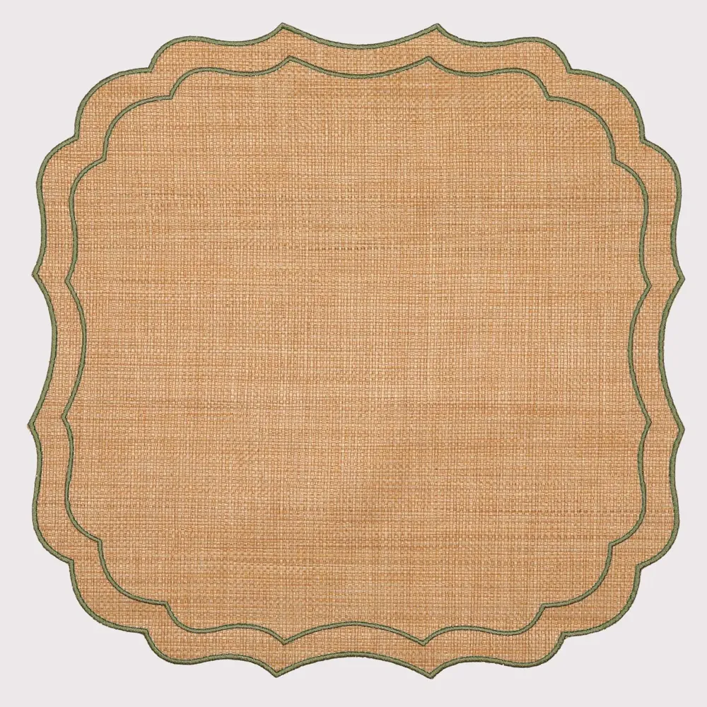 Linge de table textile - Set de Table Krinkle en Raphia - LA GALLINA MATTA