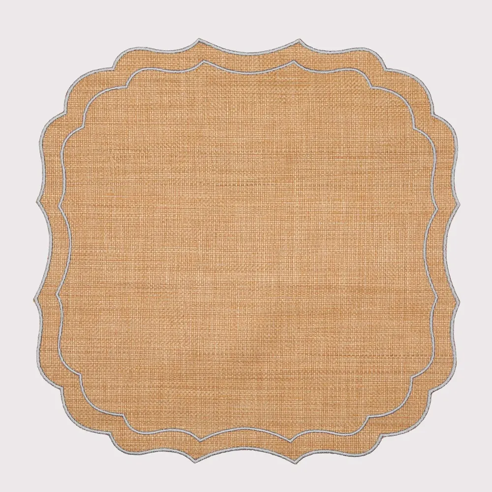 Linge de table textile - Set de Table Krinkle en Raphia - LA GALLINA MATTA