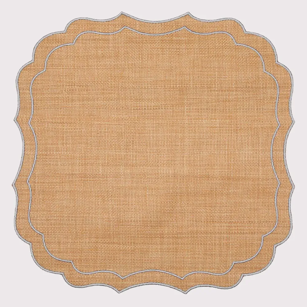 Linge de table textile - Set de Table Krinkle en Raphia - LA GALLINA MATTA