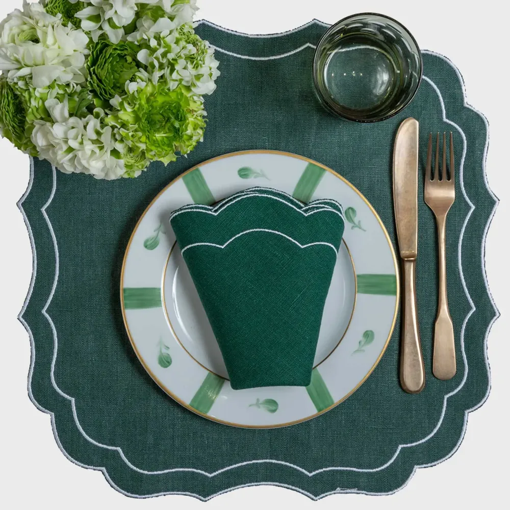 Linge de table textile - Set de table en lin Krinkle - La Gallina Matta - LA GALLINA MATTA