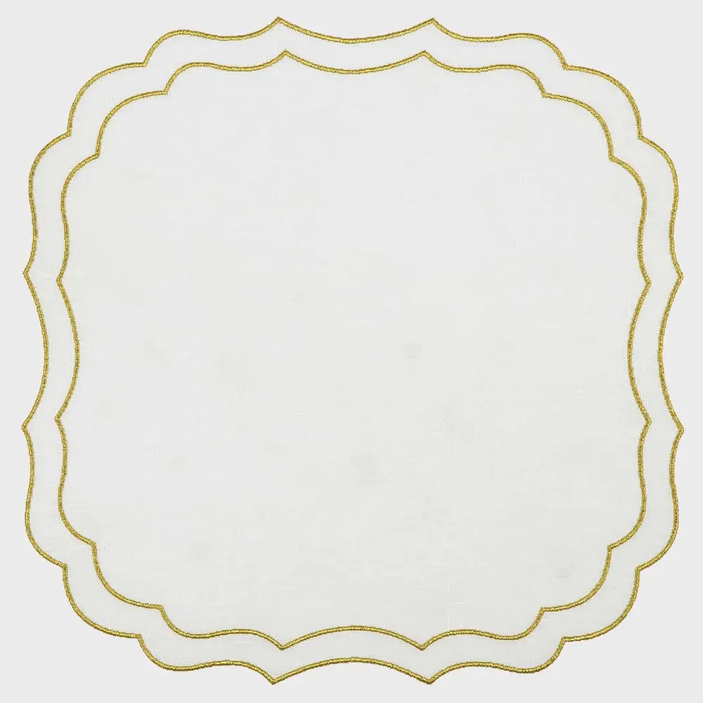 Linge de table textile - Set de table en lin Krinkle - La Gallina Matta - LA GALLINA MATTA