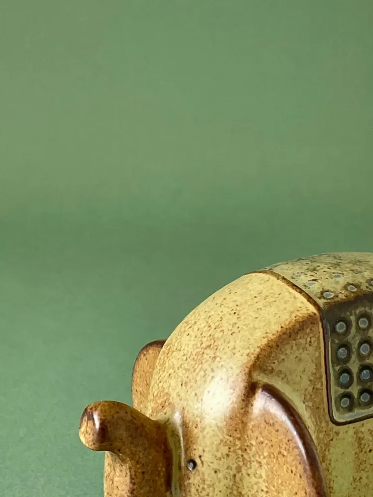 Gifts - Ornament An elephant type: Flat - カシワクラフト