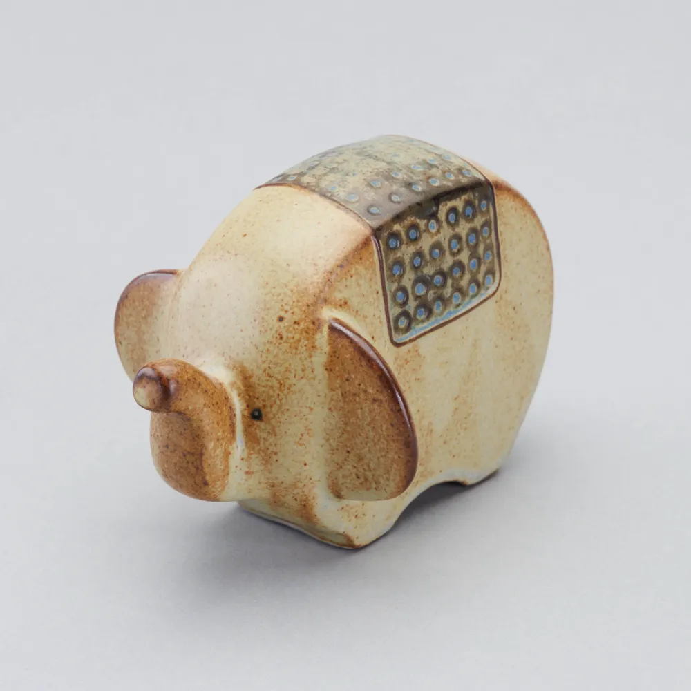 Gifts - Ornament An elephant type: Flat - カシワクラフト