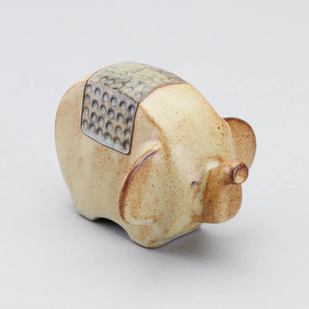 Gifts - Ornament An elephant type: Flat - カシワクラフト