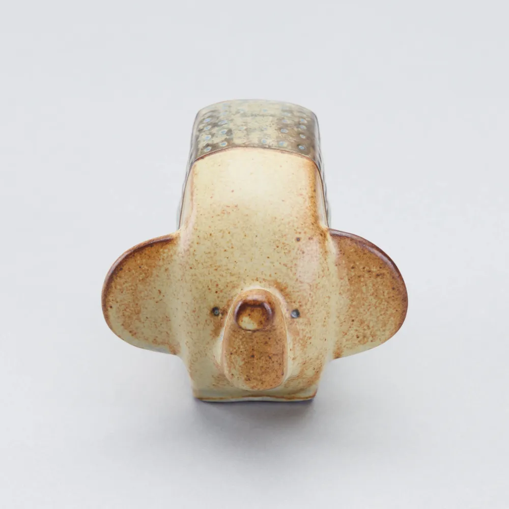 Gifts - Ornament An elephant type: Flat - カシワクラフト