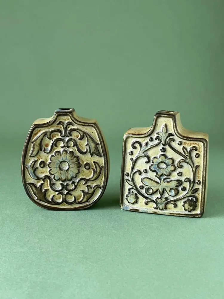 Vases - Vase arabesque type: square/round - カシワクラフト