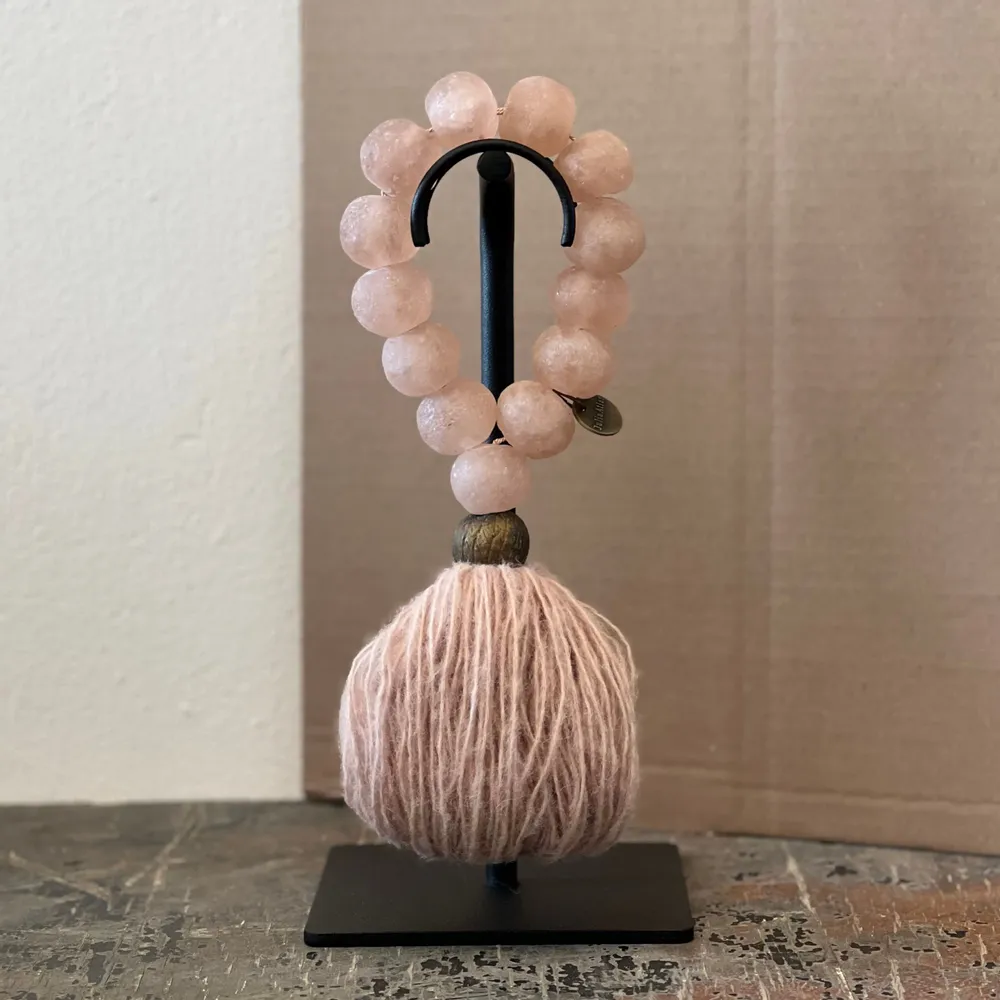 Art glass - Prayer bead sculpture in large glass - STUDIO JULIA ATLAS