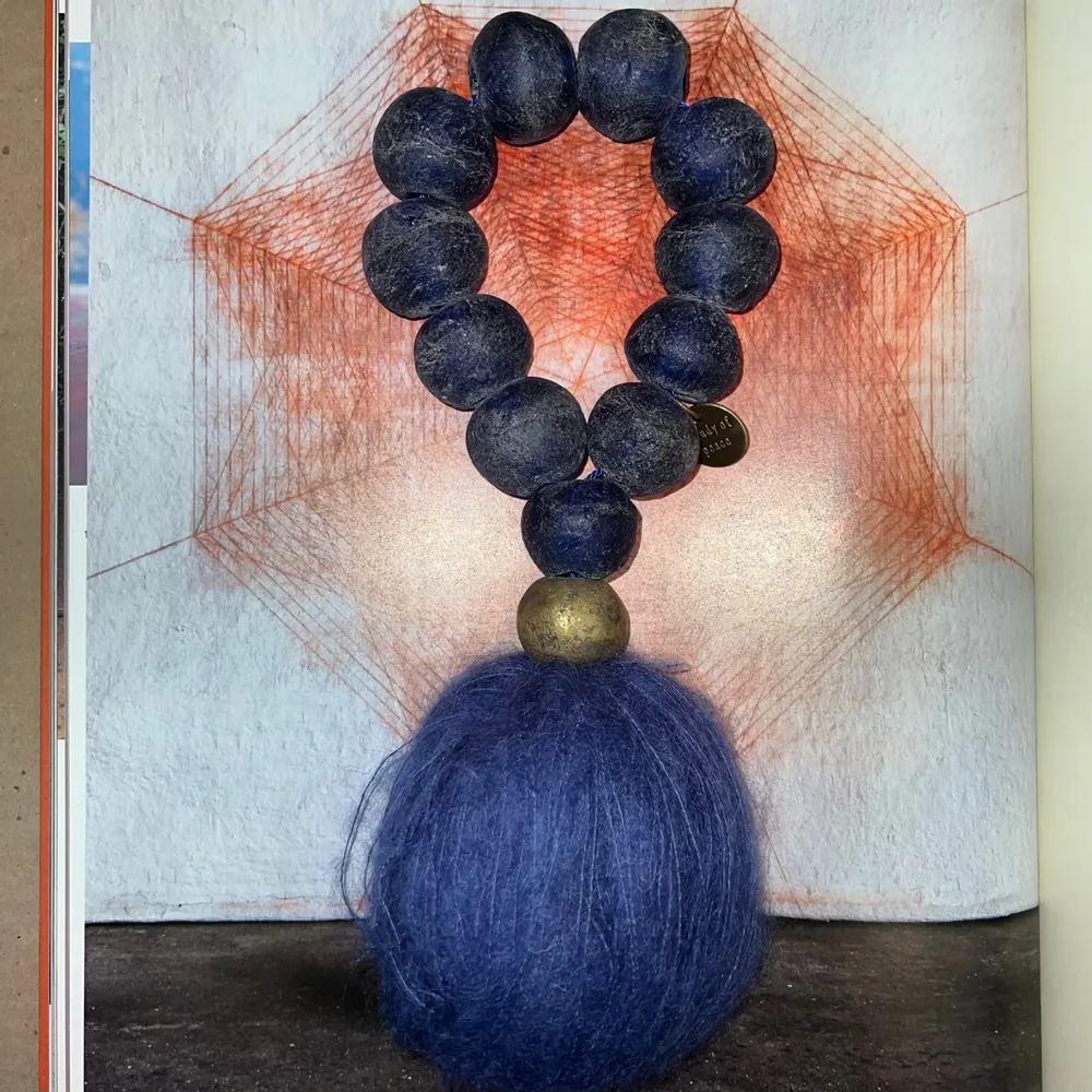 Art glass - Prayer bead sculpture in large glass - STUDIO JULIA ATLAS