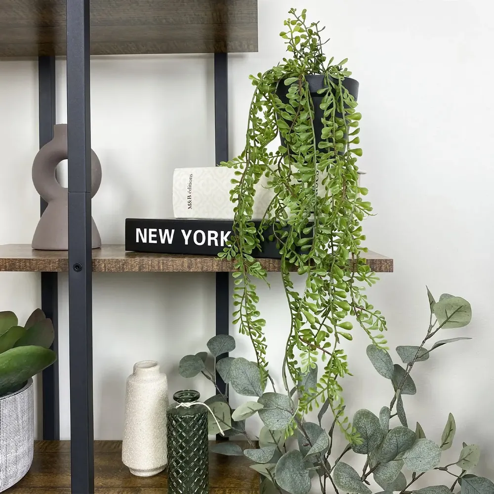 Décorations florales - Succulentes retombantes artificielles en pot (assortis) - LIGNE DÉCO