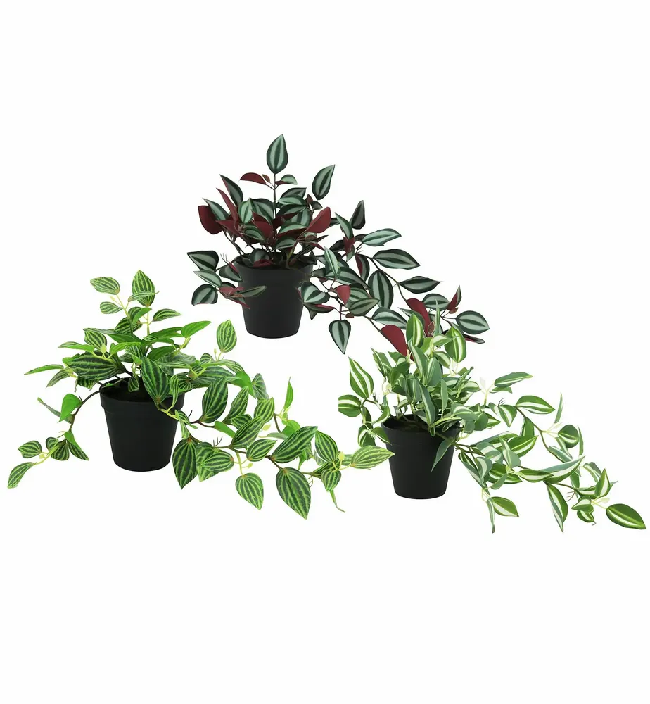 Floral decoration - Assorted artificial Trailing Foliage in Pot - LIGNE DÉCO